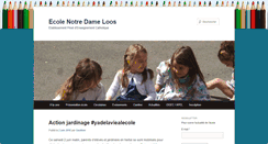 Desktop Screenshot of ecolenotredameloos.fr